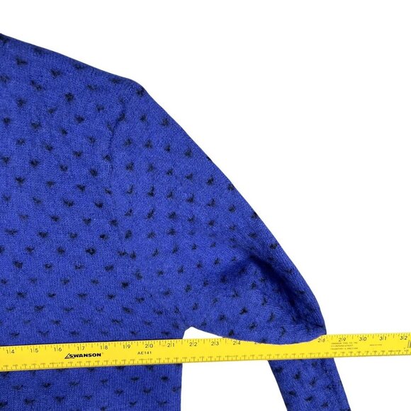 VTG Tally-Ho Womens XL Boiled Wool Cardigan Sweater Decorative Buttons Fair Isle - Picture 11 of 16